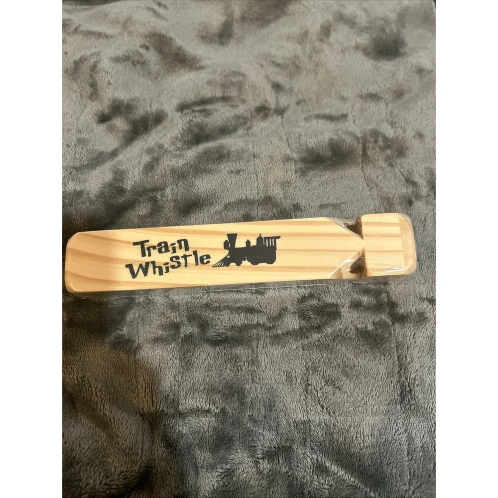 Neato!‎ Classics Wooden Train Engine Whistle Toy by Toysmith Age 3+ Natural Wood